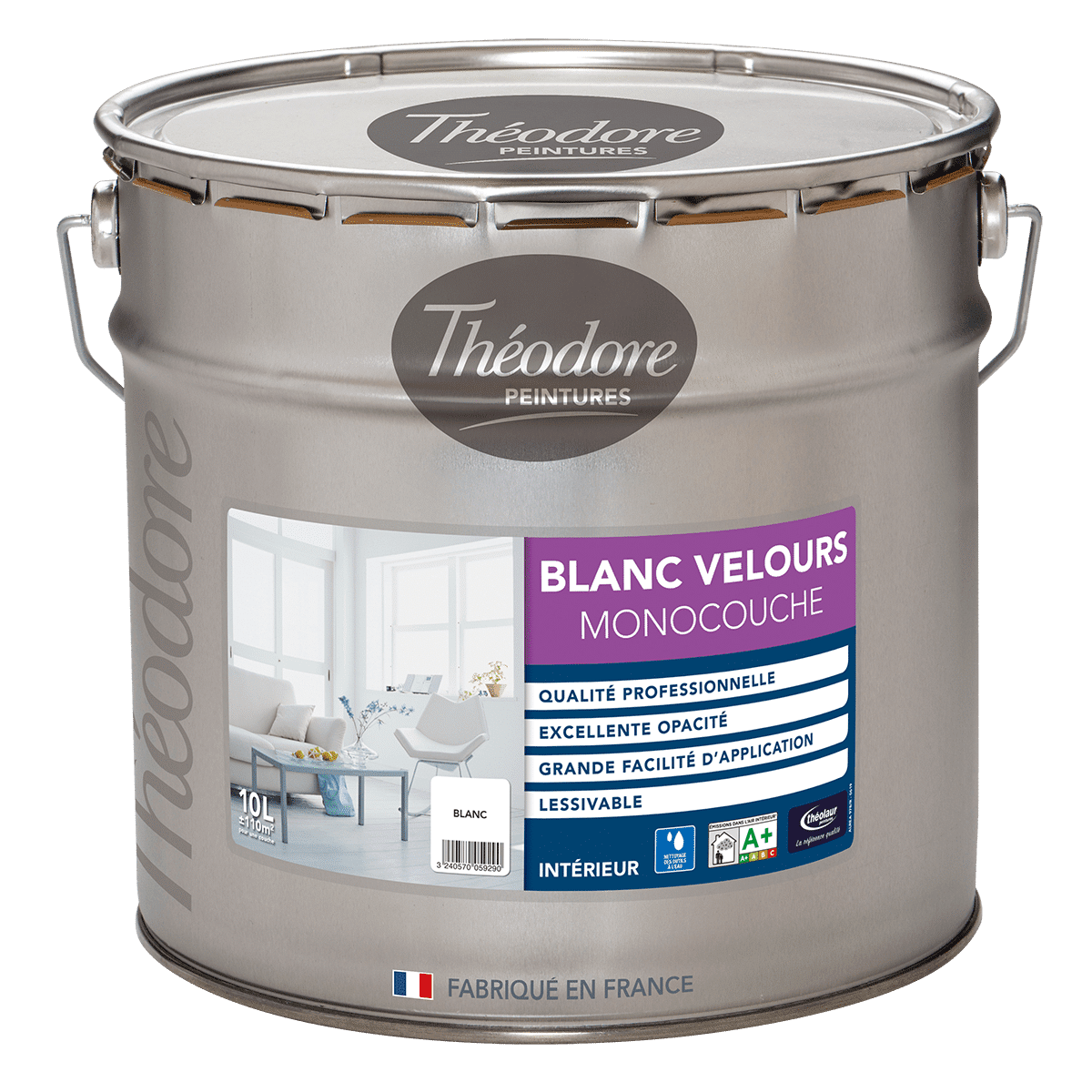 BLANC VELOURS MONOCOUCHE